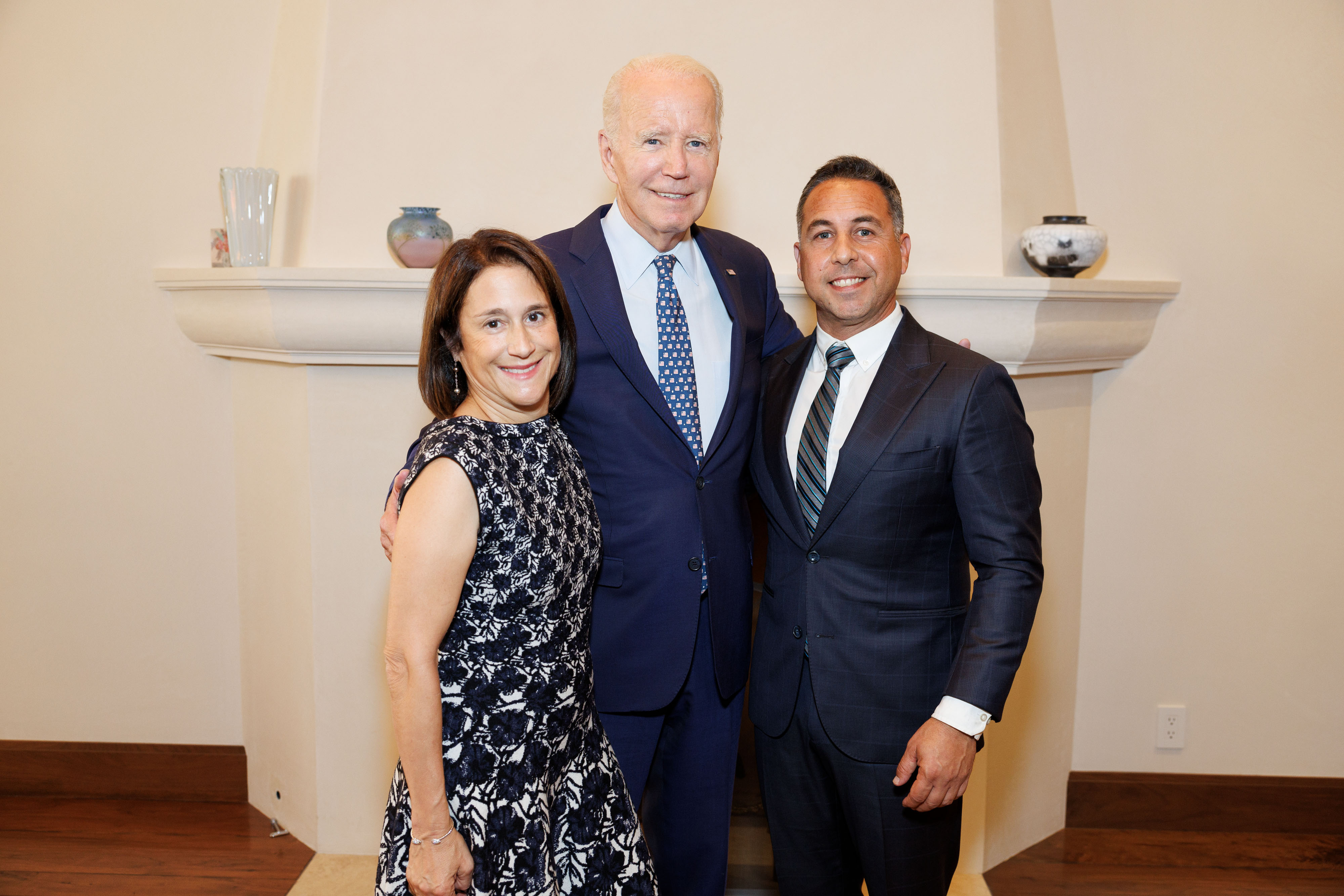 Michael Mendoza with President Joe Biden